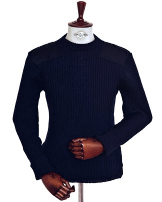 Woolly Pully Rundhals navy