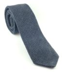 Tweedmill Tweed Krawatte Fischgrät Muster, blau-grau