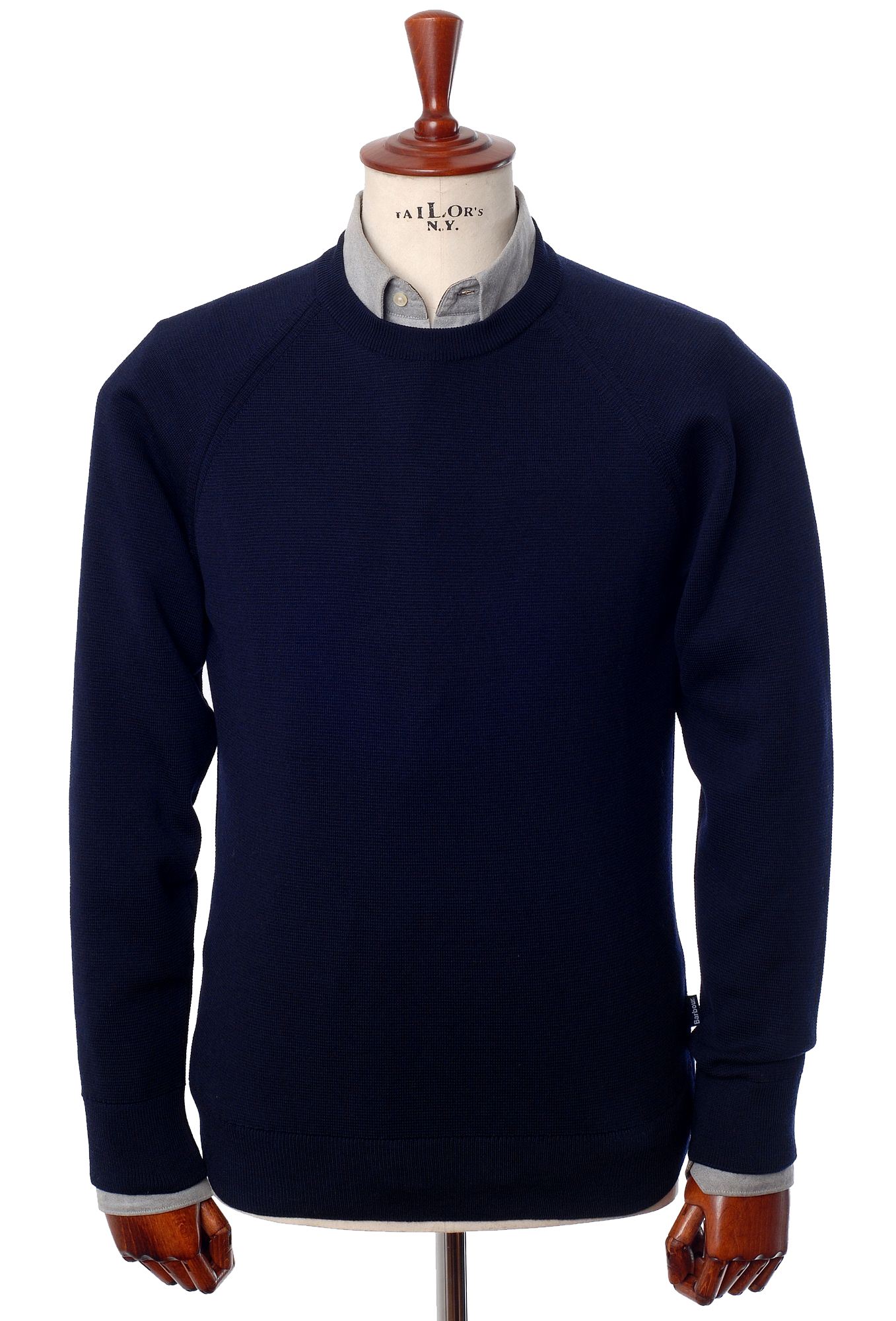 Barbour Strickpullover Becket Crew, navy