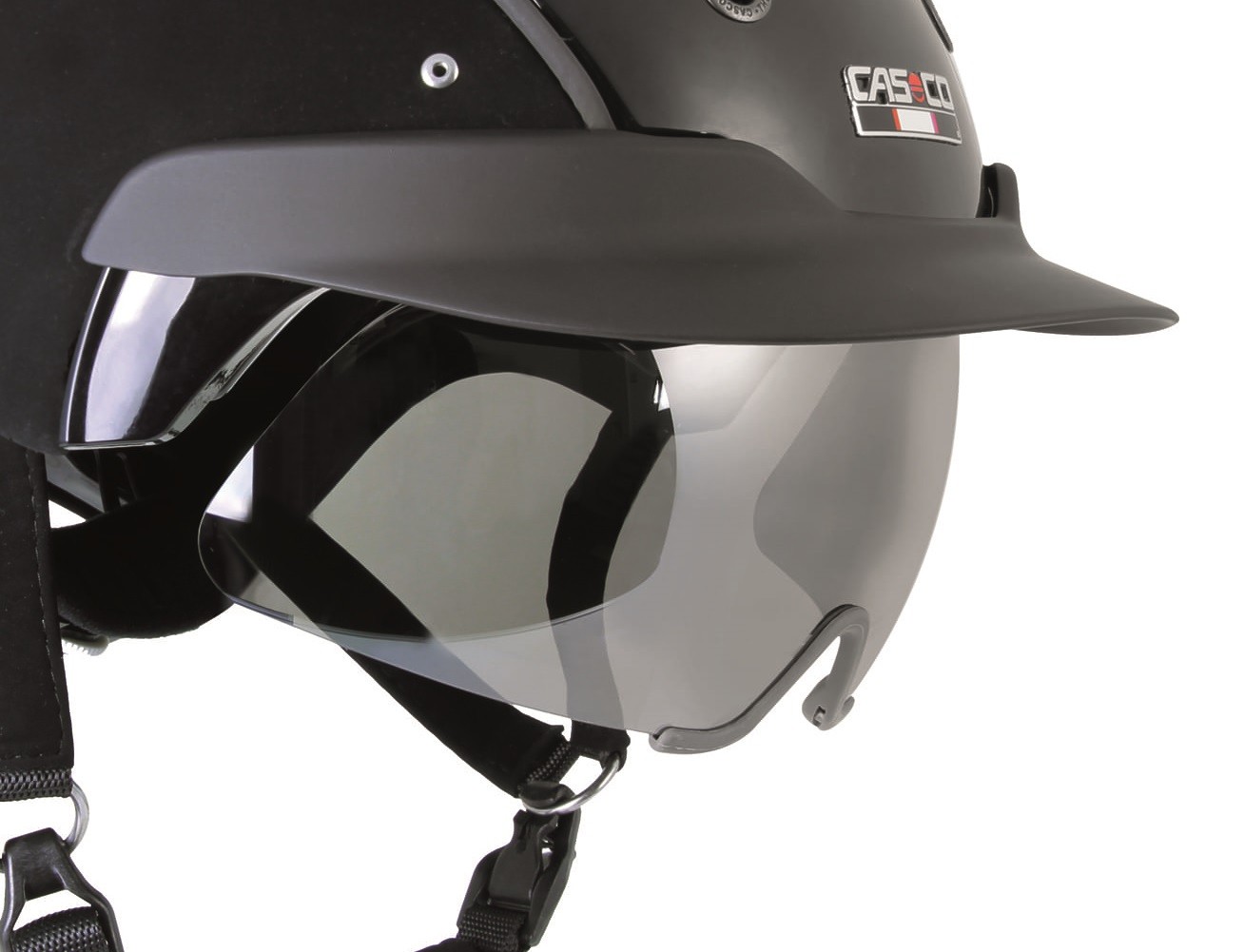 Casco Reithelm Klappbrille, grau