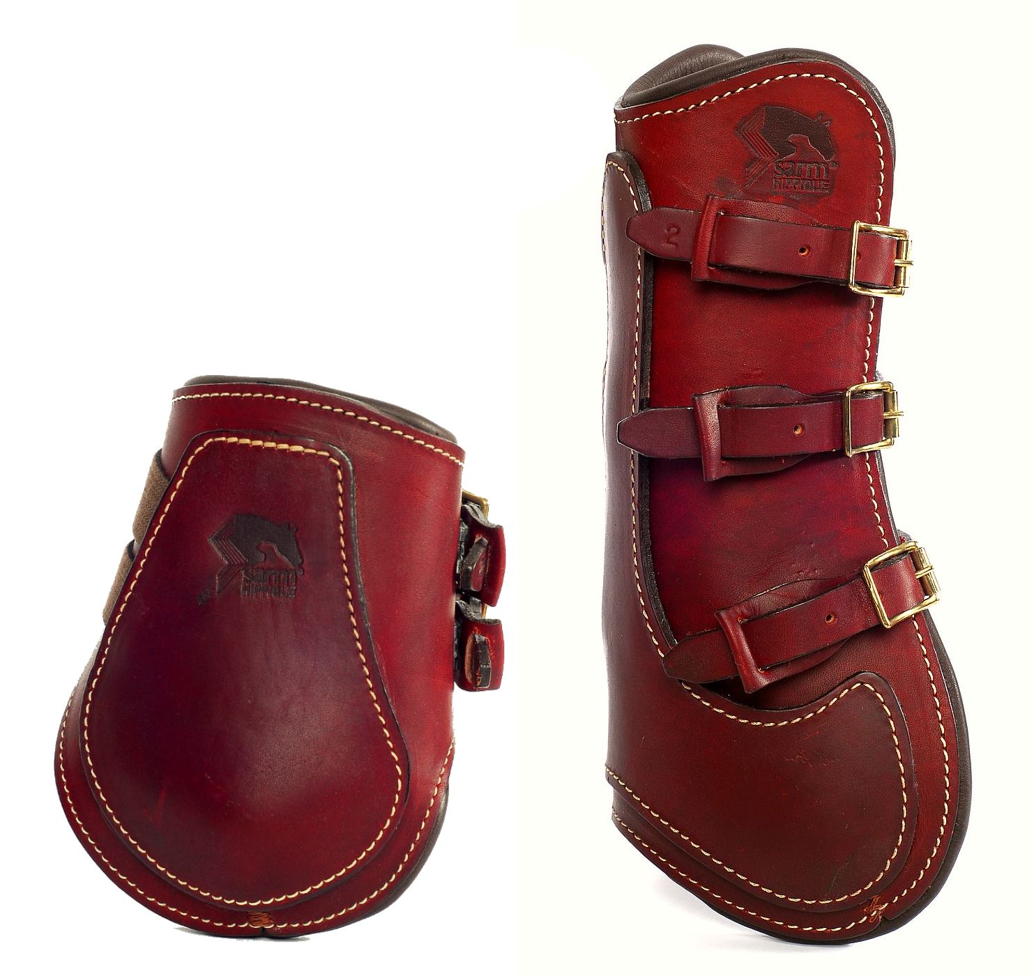 Sarm Hippique Ledergamaschen-Set