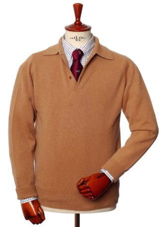 William Lockie Sport Shirt Pullover, camel