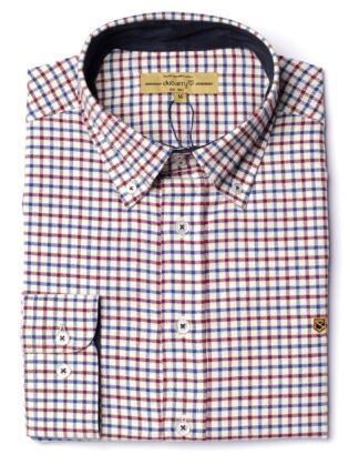 Dubarry Broadhaven Langarmhemd, navy kariert