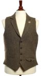 Alan Paine Reverskragen-Weste Tweed