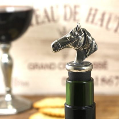 Flaschenverschluss mit Pferdekopf