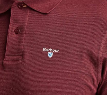 Barbour Tartan Pique Polo-Shirt, bordeaux