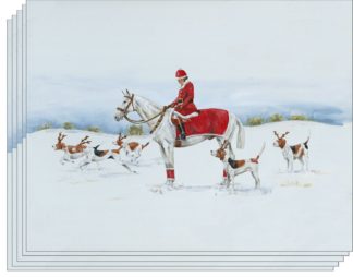 Weihnachtskarte "Boxing Day Hunt" 5 Stück