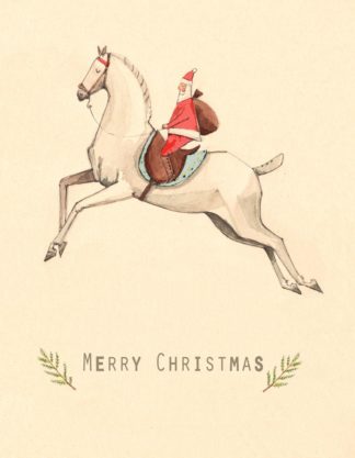 Inken Gäbel Weihnachtskarte "Merry Lippizaner"