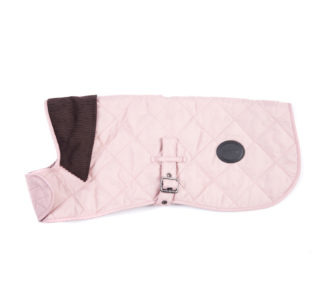 Barbour Quilted Dog Coat pink