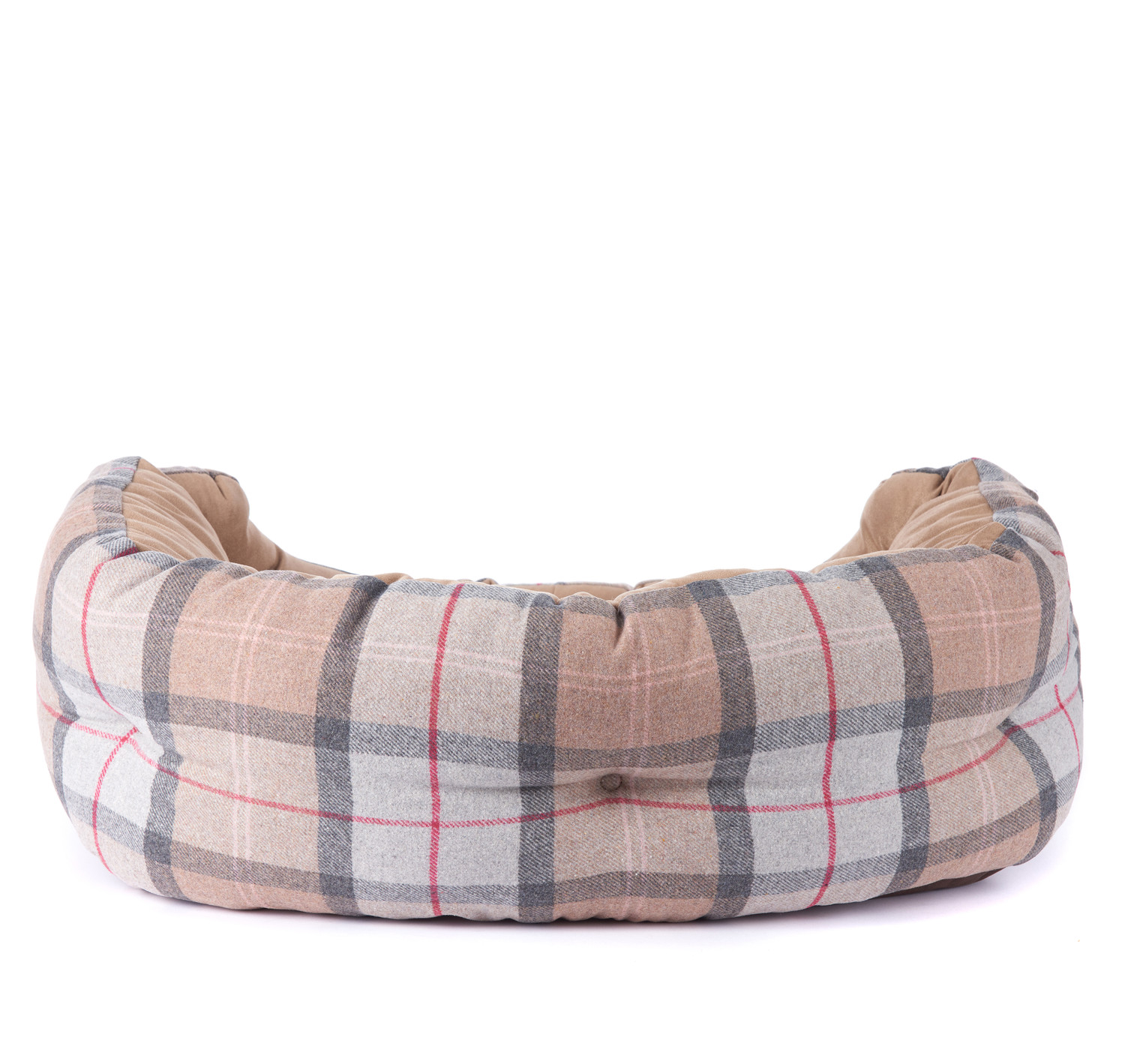Barbour Hundebett Tartan Wool, taupe – Bild 4