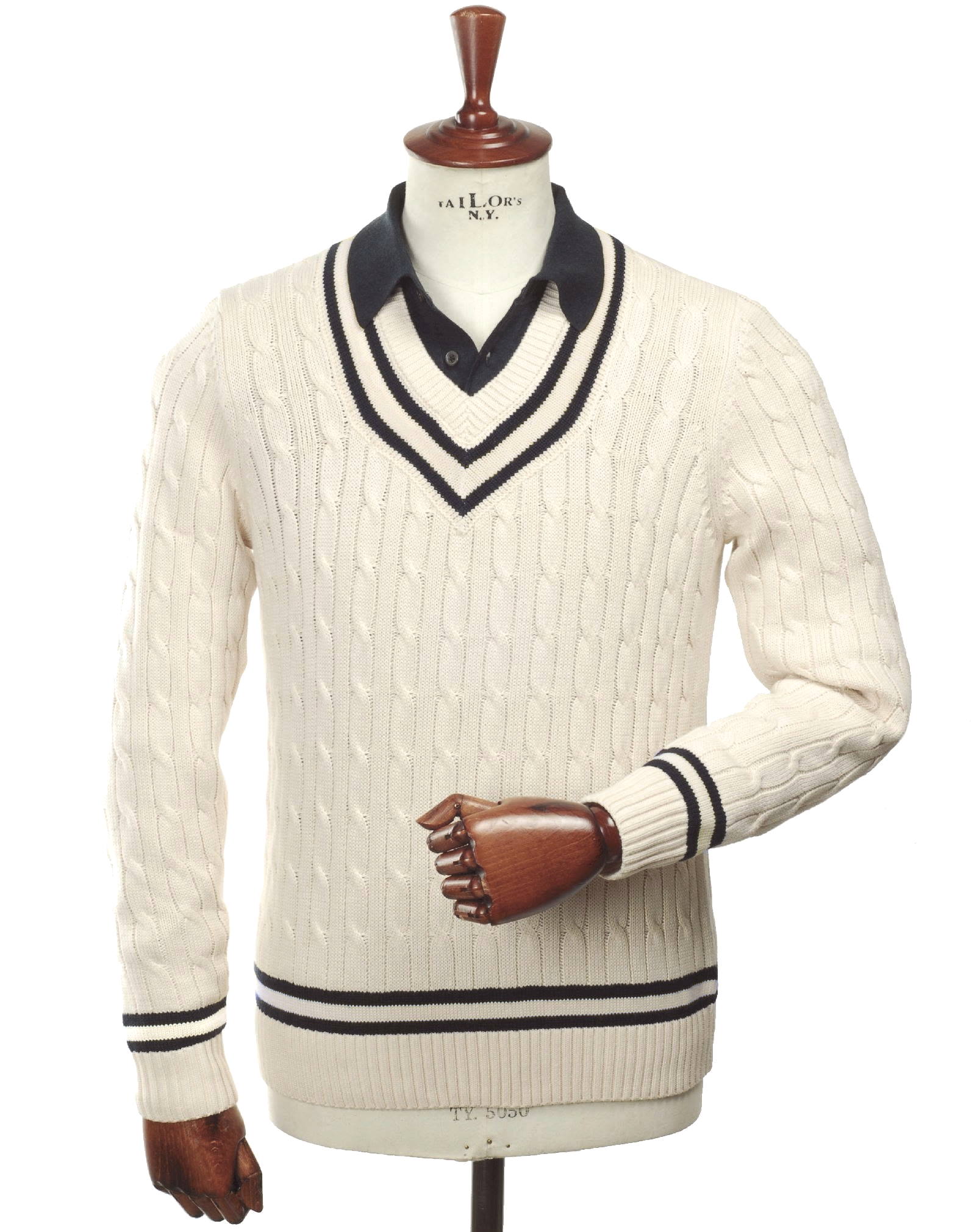 Alan Paine Cricket Pullover Grafton ecru