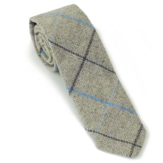 Tweedmill Tweed Krawatte grey herringbone
