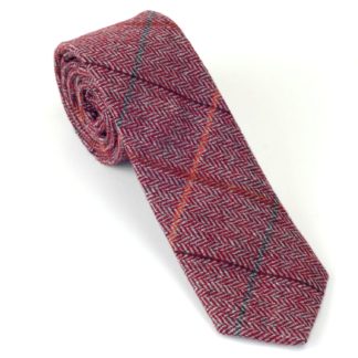 Tweedmill Tweed Krawatte red herringbone