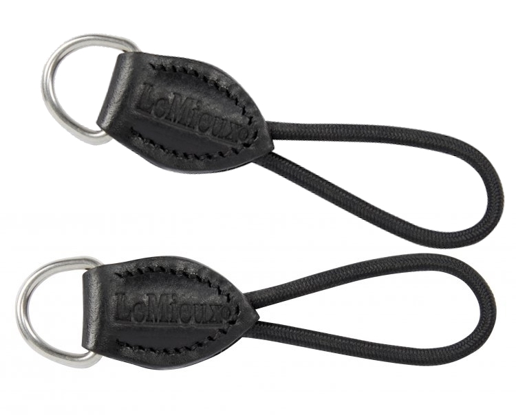 LeMieux Leder-Halfter Schwarz – Gepolstert, Anatomisch, Verstellbar, Mit Eleganten Nähten