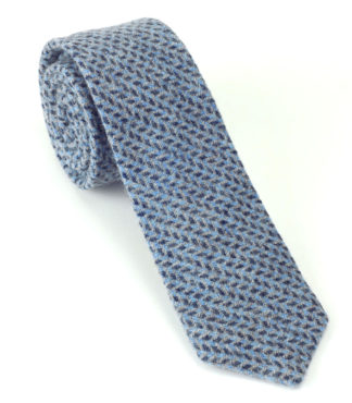 Tweedmill Tweed Krawatte blue melange