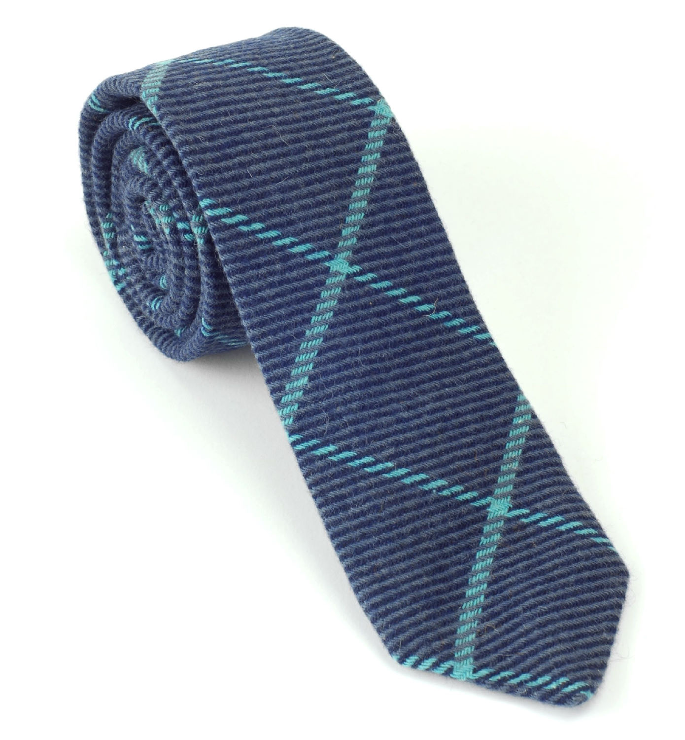 Tweedmill Tweed Krawatte türkis blau
